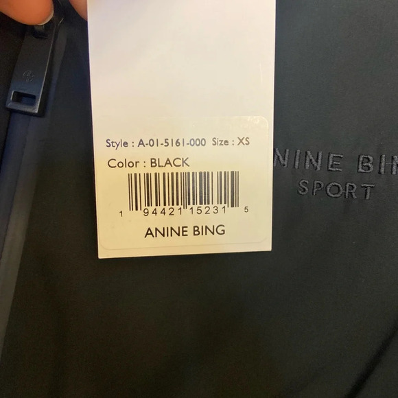 NWT Anine Bing Sport Callen Vest Black Size XS - Picture 7 of 10
